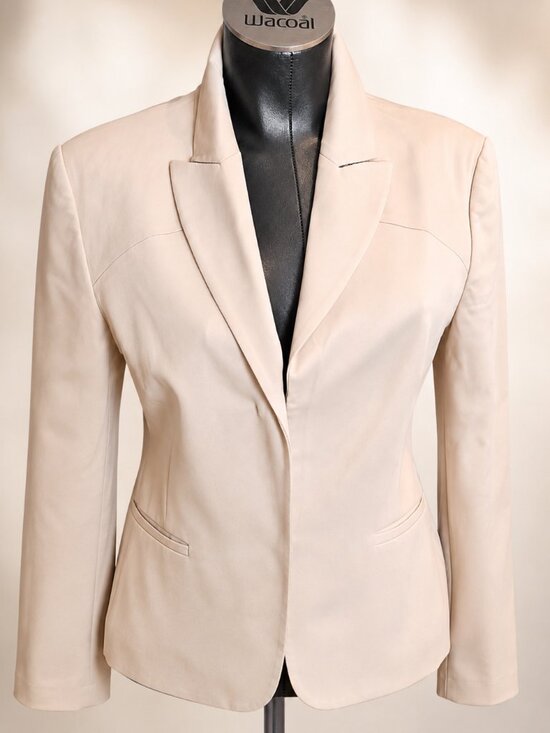 J's Exte Jackets & Blazers - J’s Exte Ivory Tailored Blazer Jacket Made in Italy Size 32/46